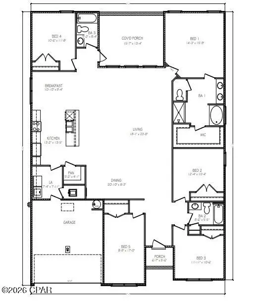 3154 Sawgrass Street, Panama City, FL 32404 - #2