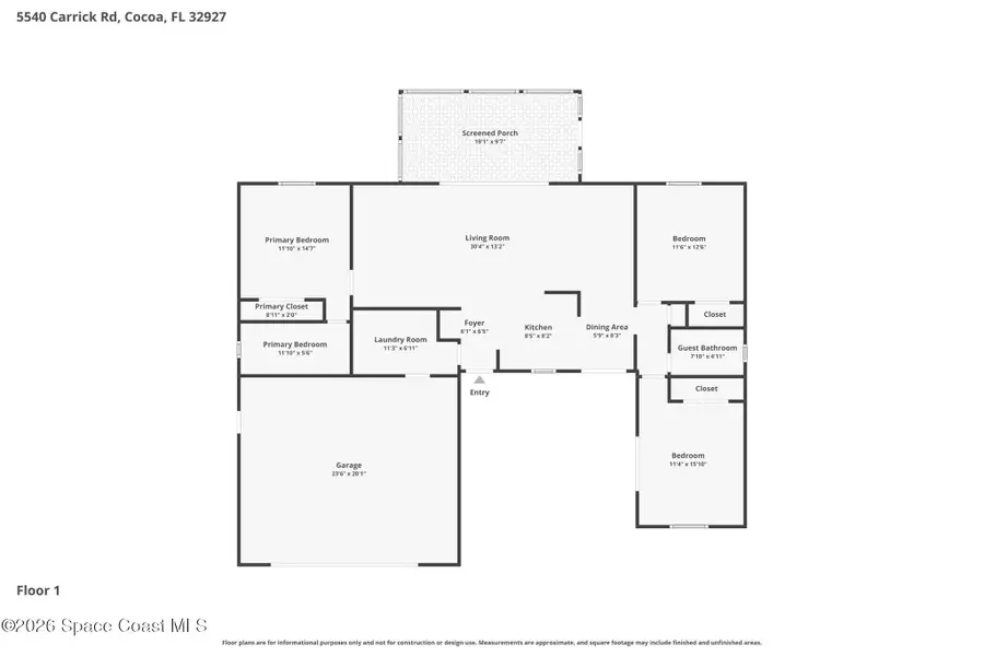 5540 Carrick Road, Cocoa, FL 32927 - #3