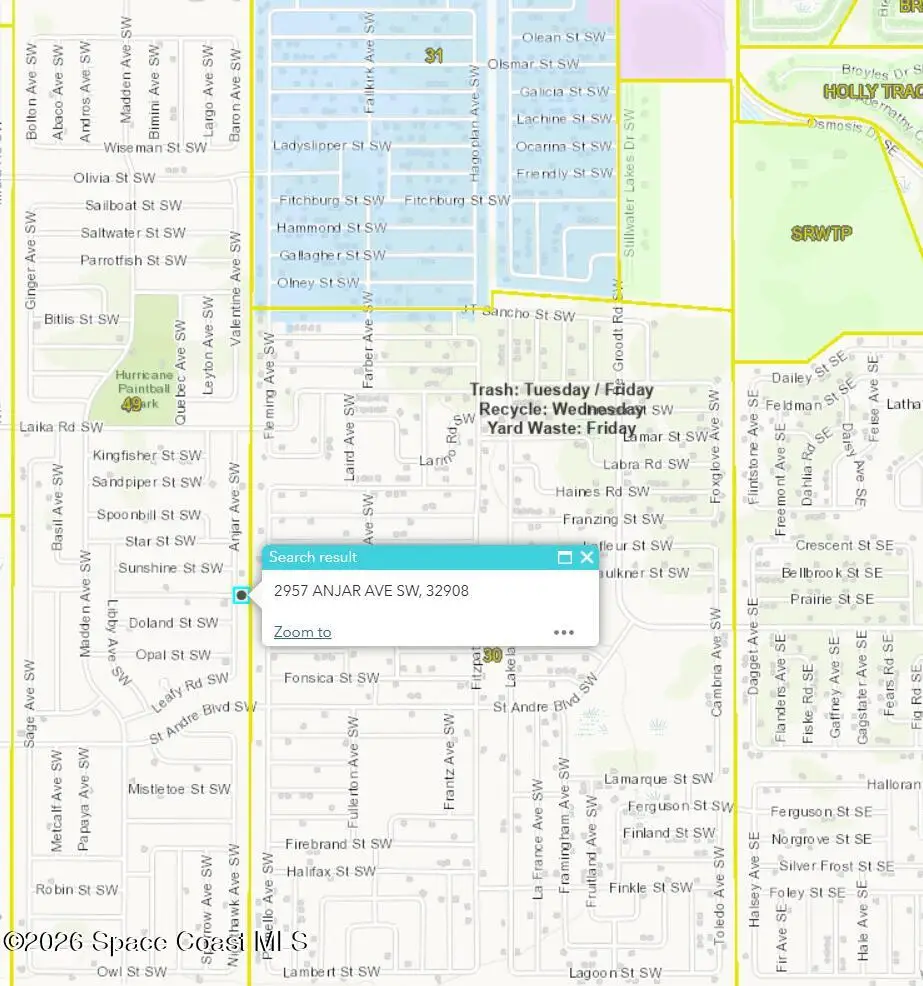2957 Anjar Avenue Sw, Palm Bay, FL 32908 - #1
