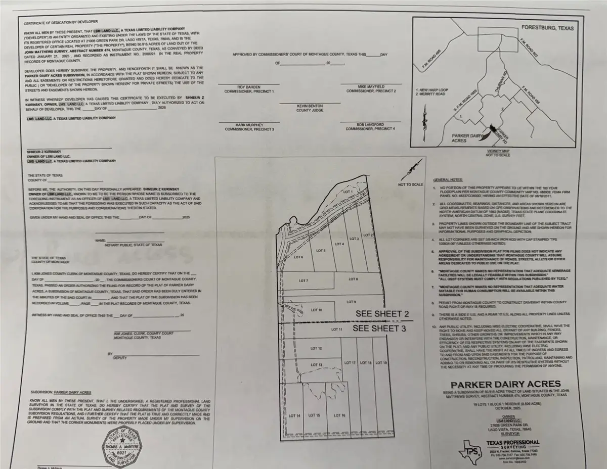 TBD Lot 7 Parker Dairy, Forestburg, TX 76239 - Image #1