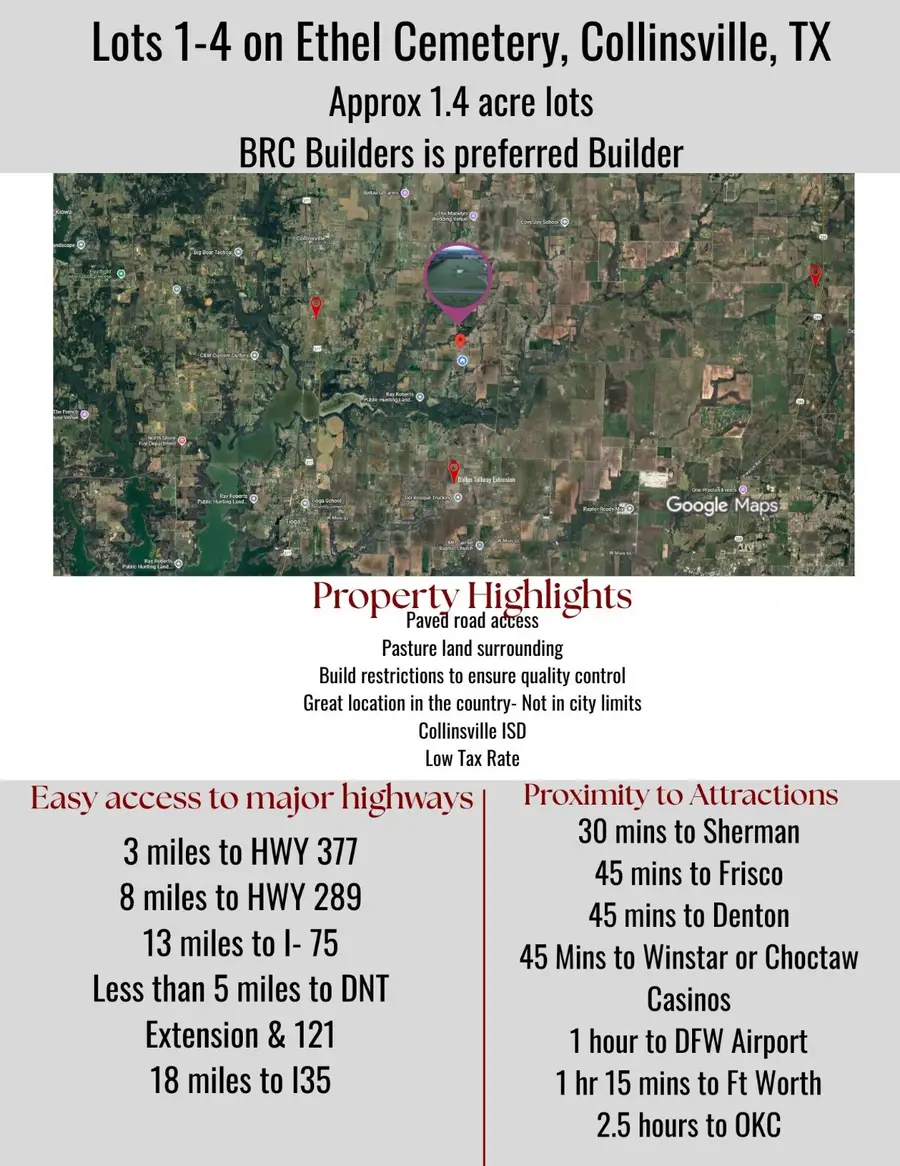 Lot 2 Ethel Cemetery Road, Collinsville, TX 76233 - Image #3