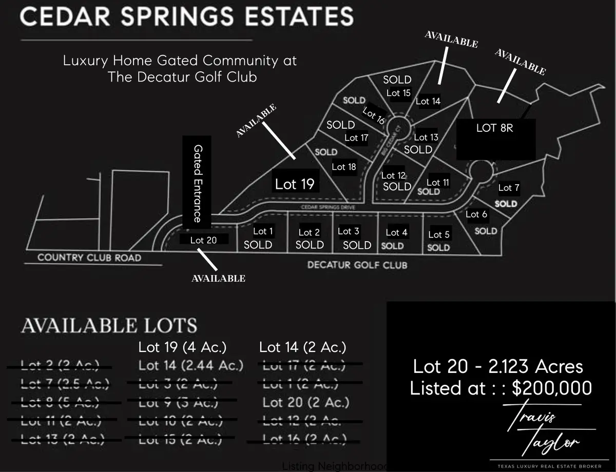 LOT 20 Cedar Springs Drive, Decatur, TX 76234 - Image #1