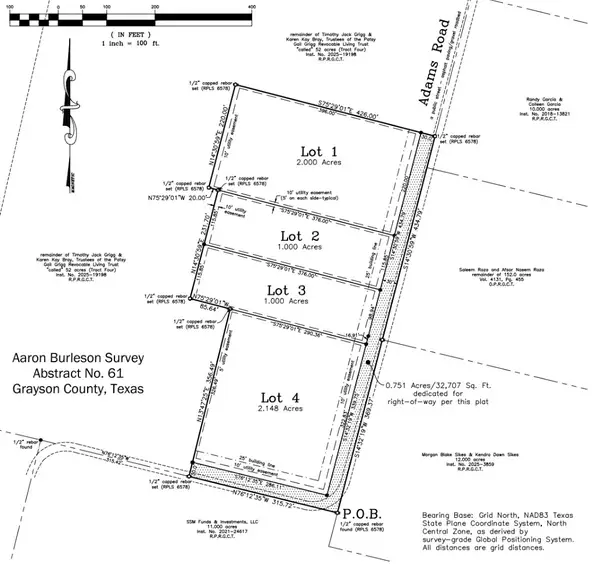 TBD Lot 4 Adams Road, Sherman, TX 75090