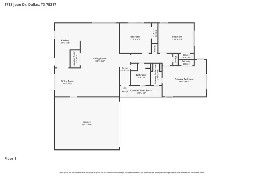 1718 Joan Drive, Dallas, TX 75217 - #2