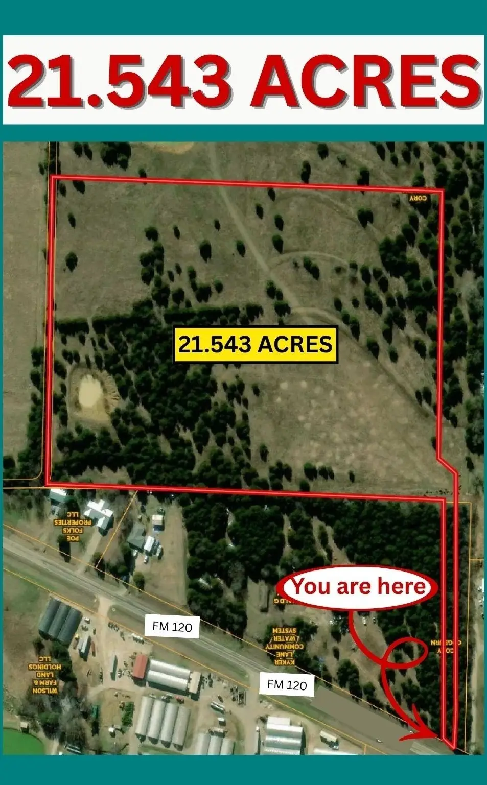 21.543 Acres W Fm 120 Highway, Pottsboro, TX 75076 - #1