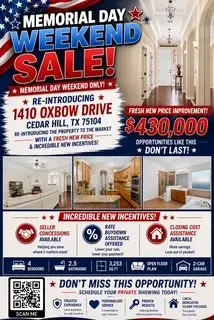 1410 Oxbow Drive, Cedar Hill, TX 75104