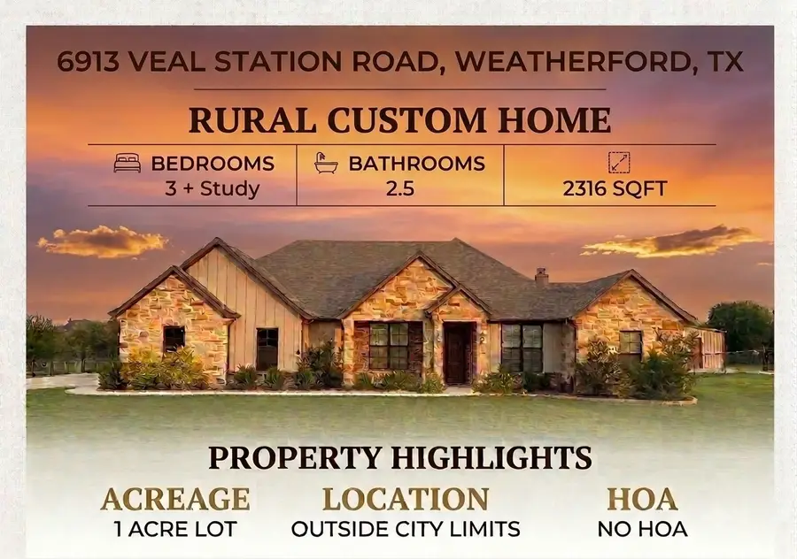 6913 Veal Station Road, Weatherford, TX 76085 - #2