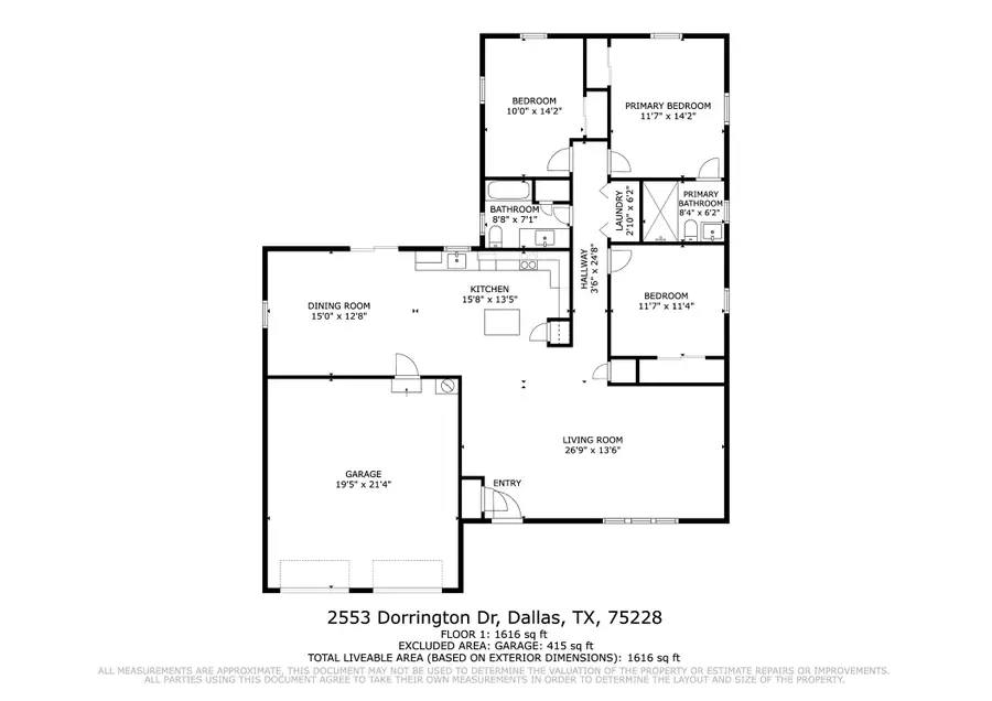 2553 Dorrington Drive, Dallas, TX 75228 - #2
