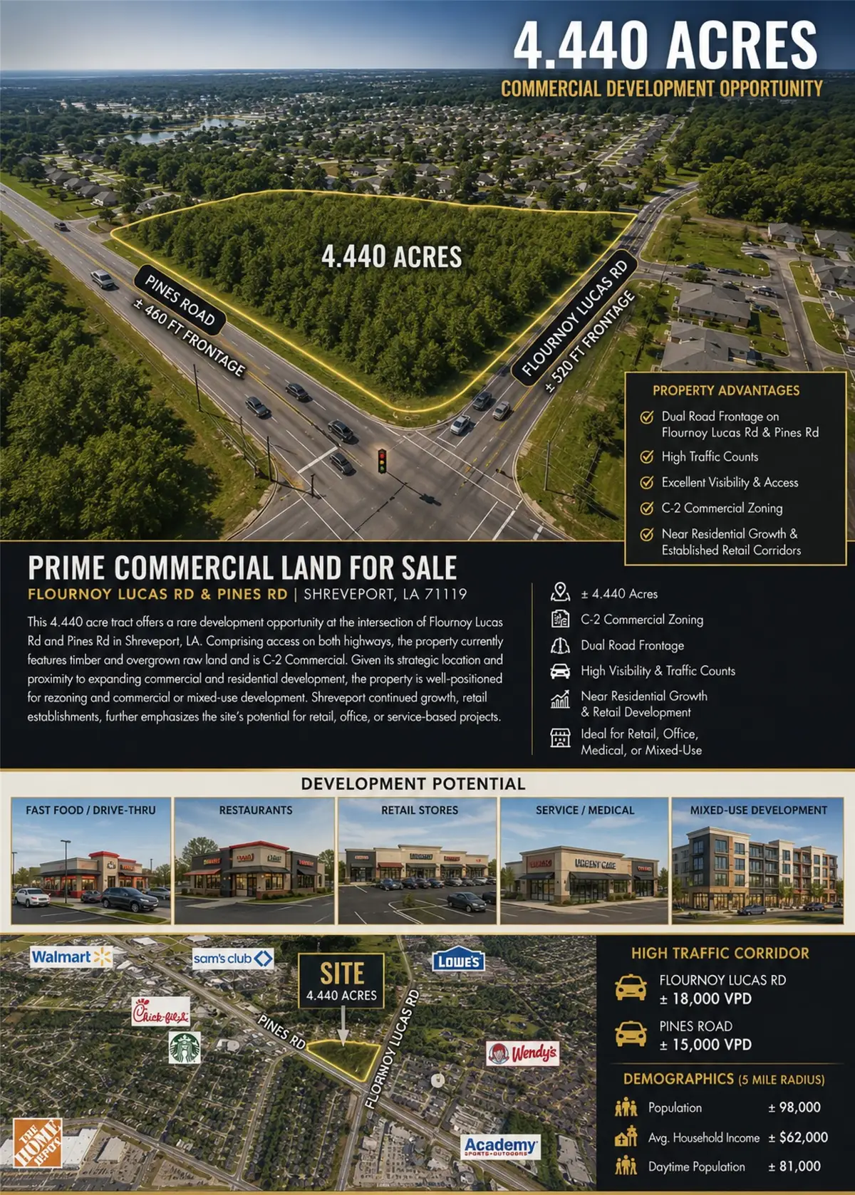 0 0 Flourney Lucas Road, Shreveport, LA 71129 - #1