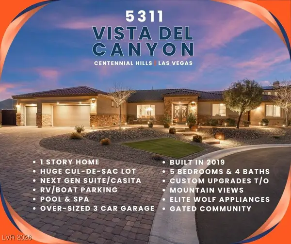 5311 Vista Del Canyon Circle, Las Vegas, NV 89149