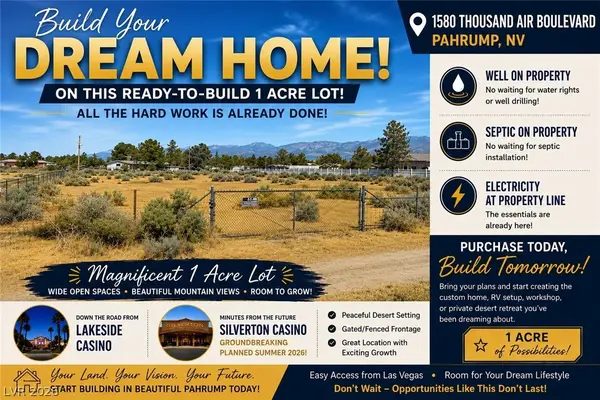 1580 Thousandaire Boulevard, Pahrump, NV 89048