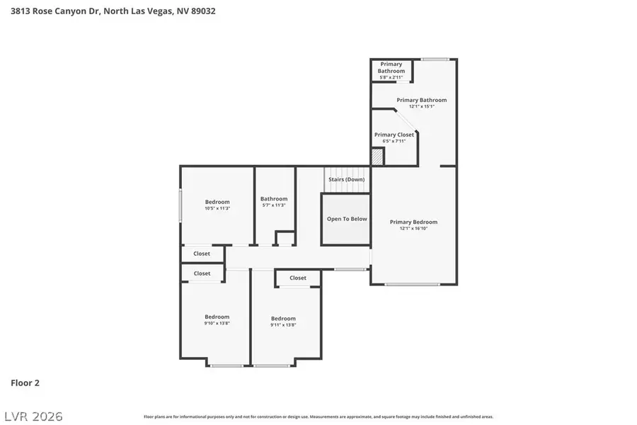 3813 Rose Canyon Drive, North Las Vegas, NV 89032 - #3