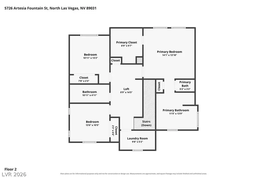 5726 Artesia Fountain Street, North Las Vegas, NV 89031 - #3