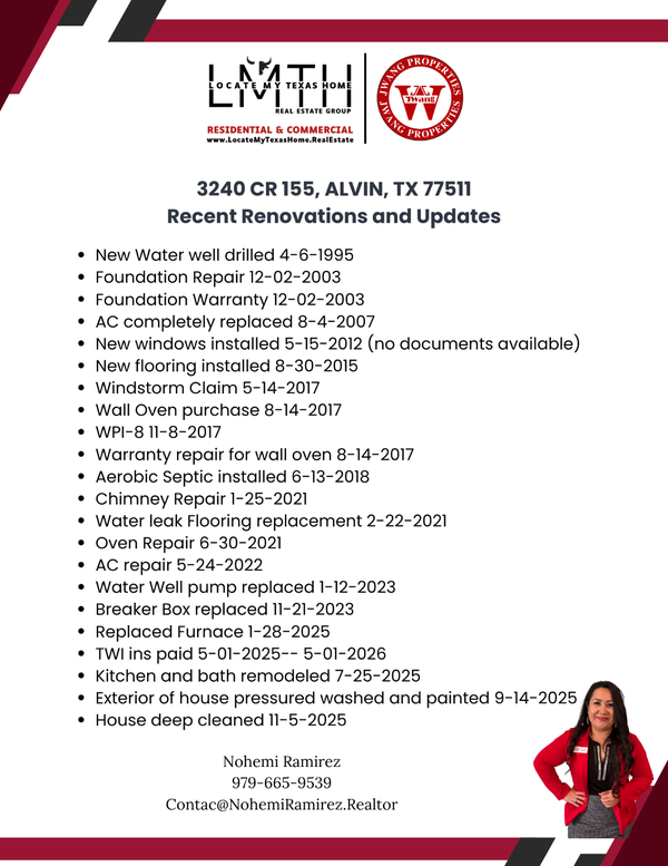 3240 County Road 155, Alvin, TX 77511