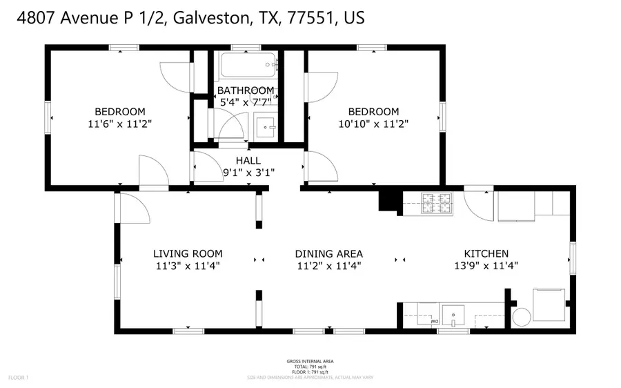 4807 Avenue P 1/2, Galveston, TX 77551 - #3