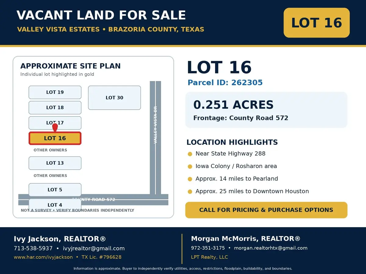 LOT 16 County Rd 572, Rosharon, TX 77583 - #1