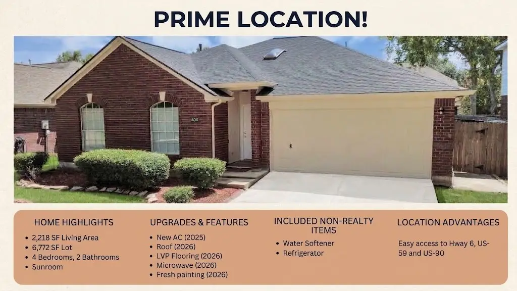 4239 Custer Creek Drive, Missouri City, TX 77459 - #1