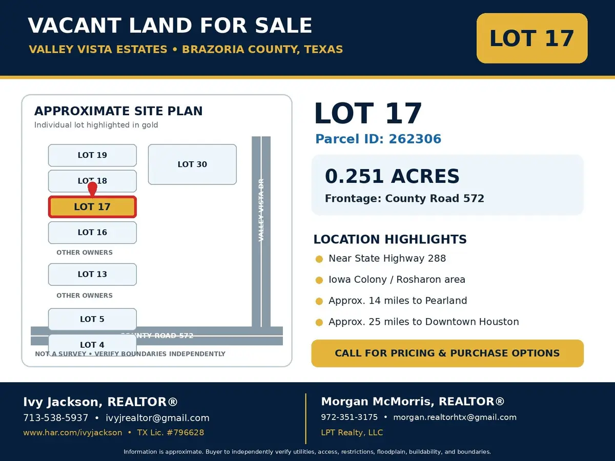 Lot 17 County Rd 572, Rosharon, TX 77583 - #1