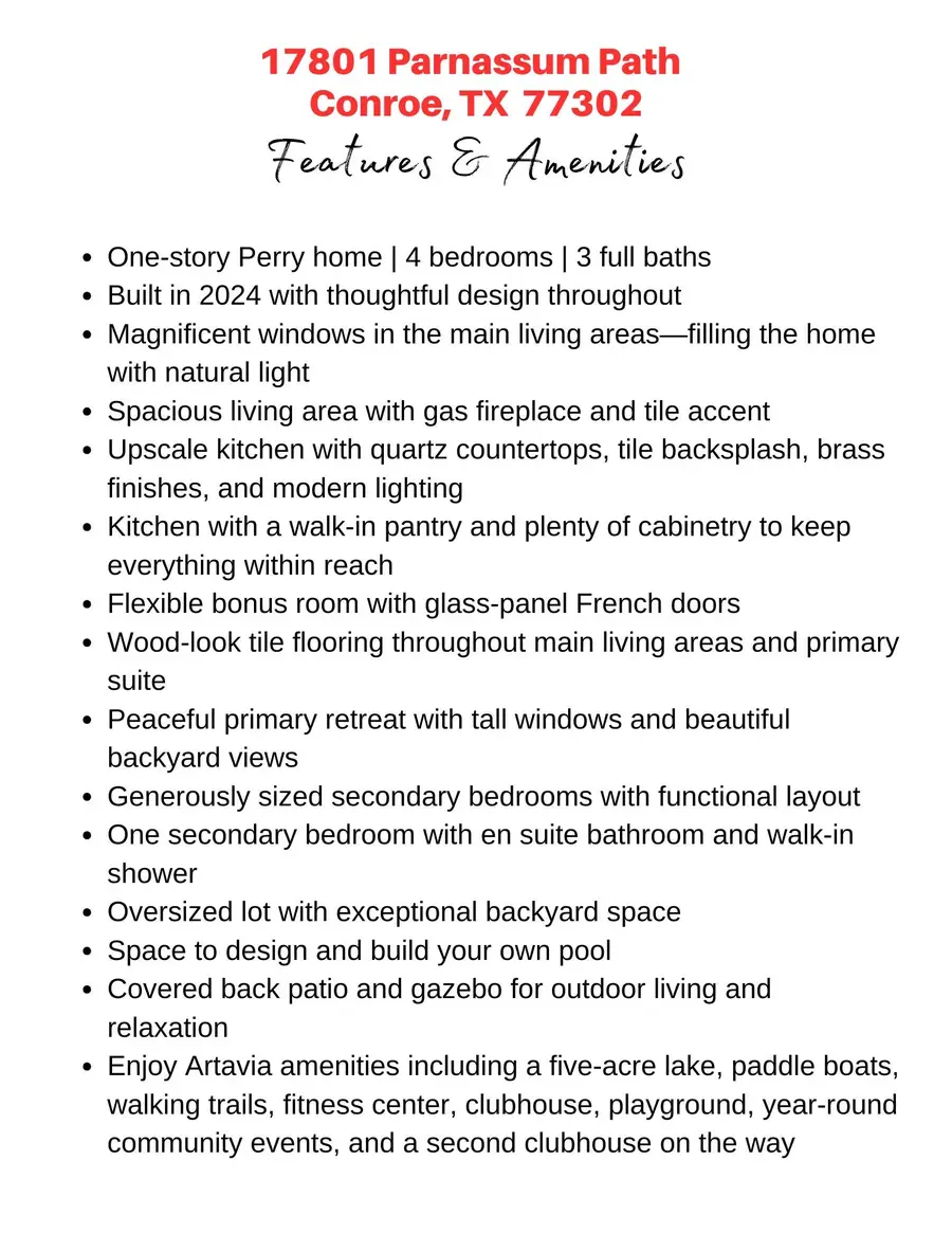 17801 Parnassum Path, Conroe, TX 77302 - #3