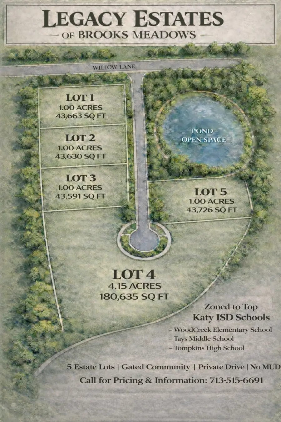 26535 Willow Lot 1 Lane, Katy, TX 77494 - #2