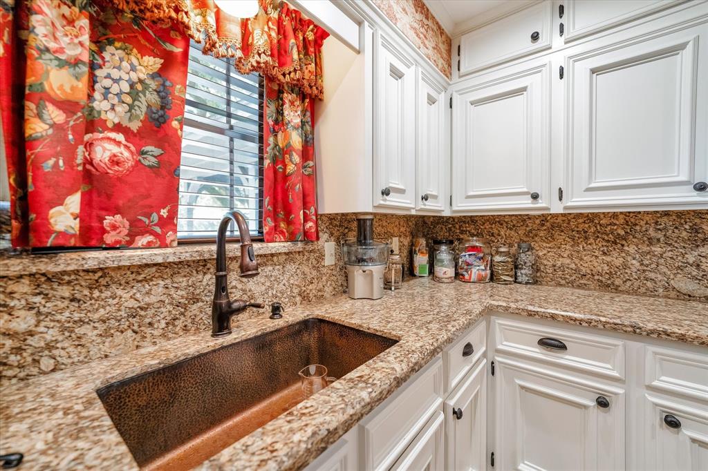 Kitchen With Granite Countertop Stove And Red Tea Pot. Stock Photo, Picture  and Royalty Free Image. Image 16752344.