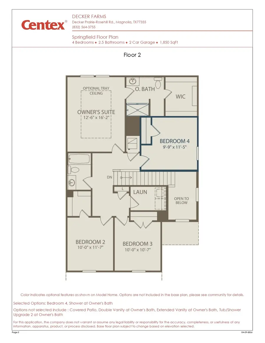 26403 Cedar Sedge Drive, Magnolia, TX 77355 - #3