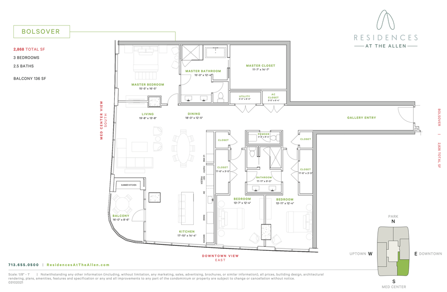 1711 Allen Parkway #2704, Houston, TX 77019 - #2
