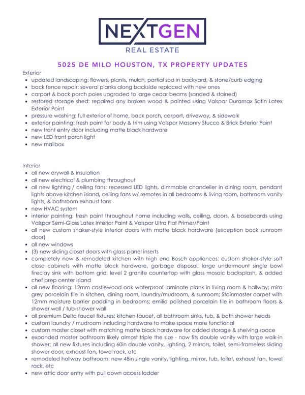 5025 De Milo Drive, Houston, TX 77092