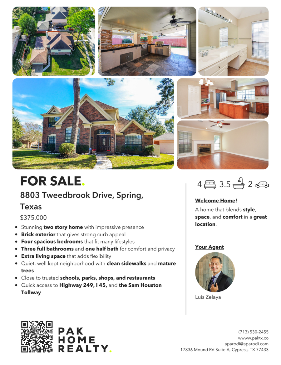 8803 Tweedbrook Drive, Spring, TX 77379 - Image #2