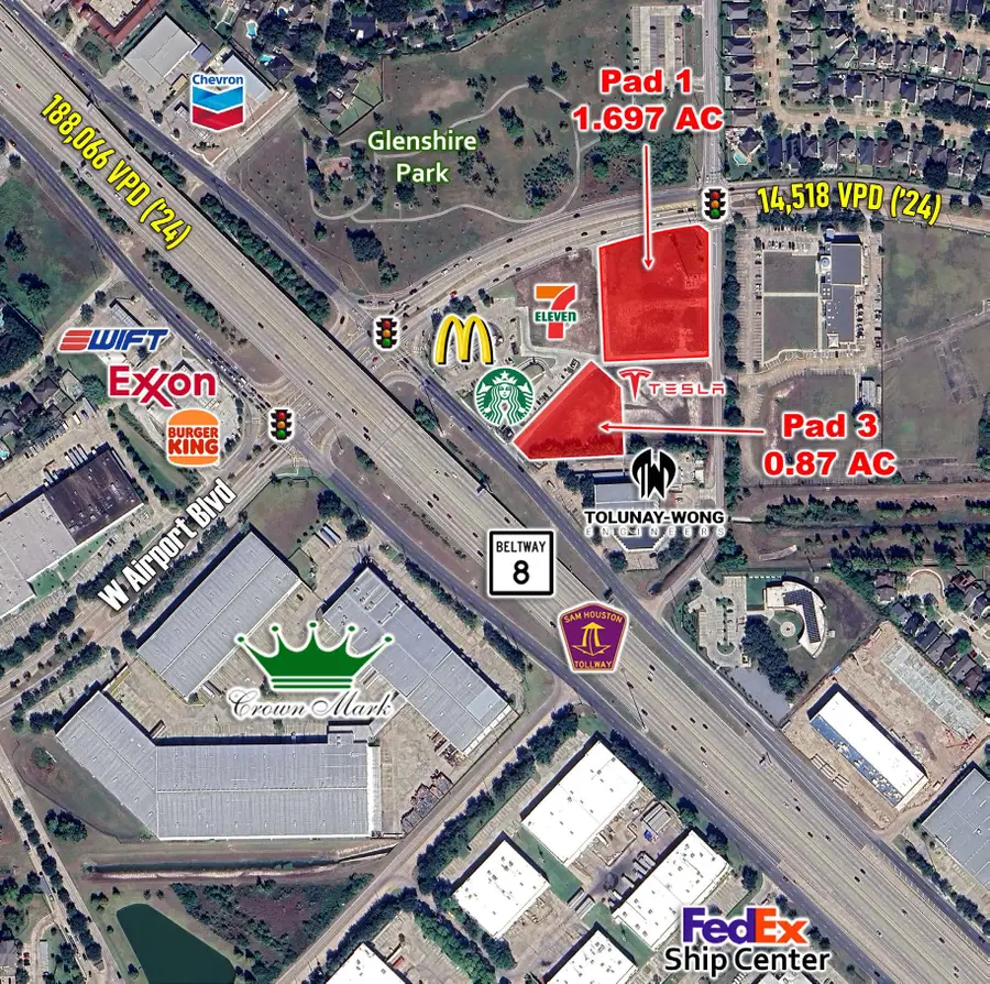 Pad 3 W Airport Boulevard, Houston, TX 77071 - #3