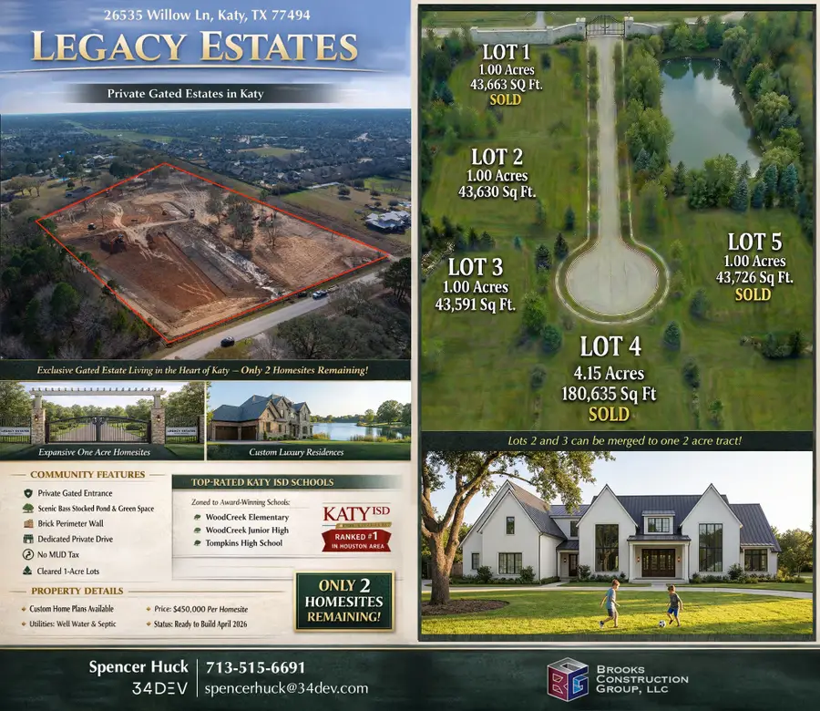 26535 Willow Lane #Lot 2, Katy, TX 77494 - #3