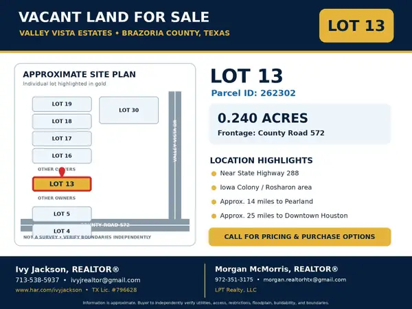 Lot 13 County Rd 572, Rosharon, TX 77583