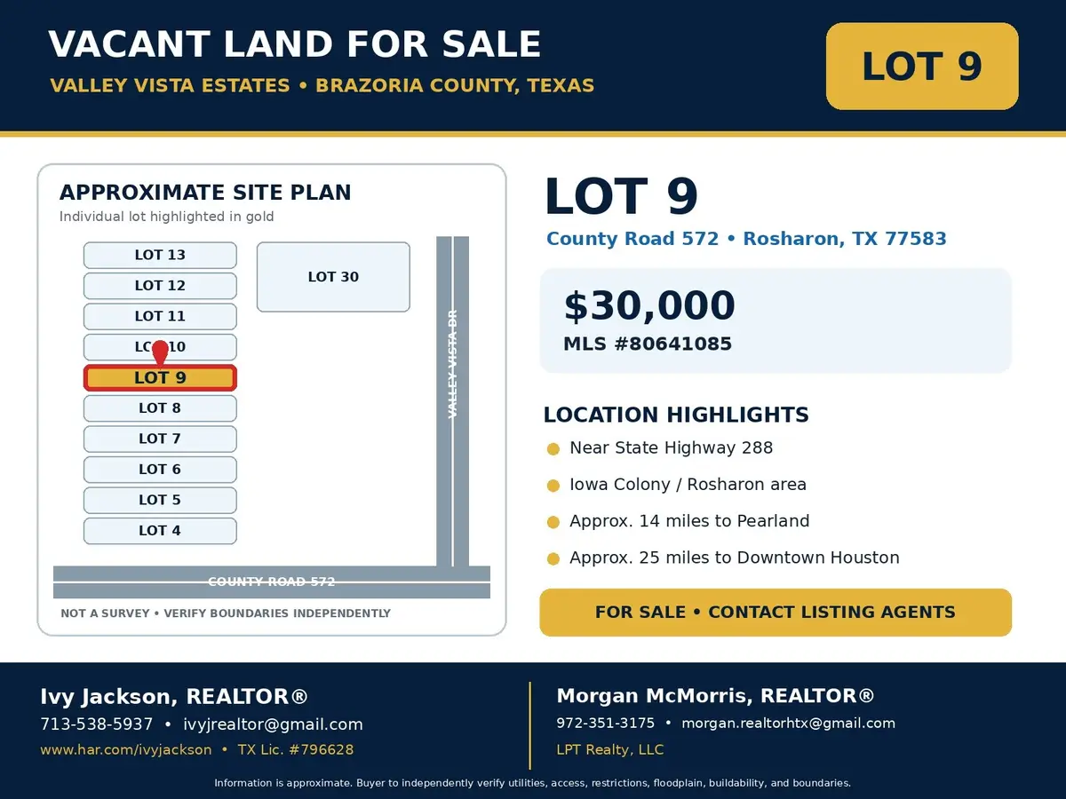Lot 9 County Rd 572, Rosharon, TX 77583 - #1