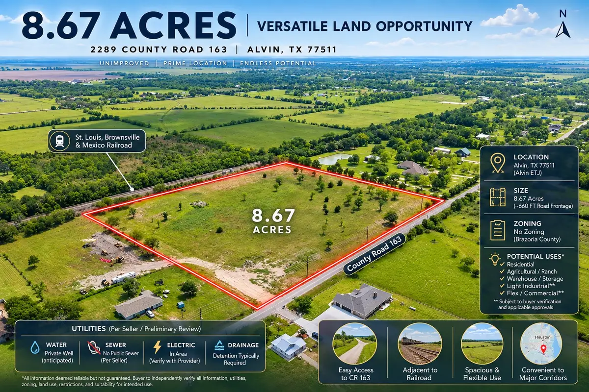 2289 County Road 163, Alvin, TX 77511 - #1
