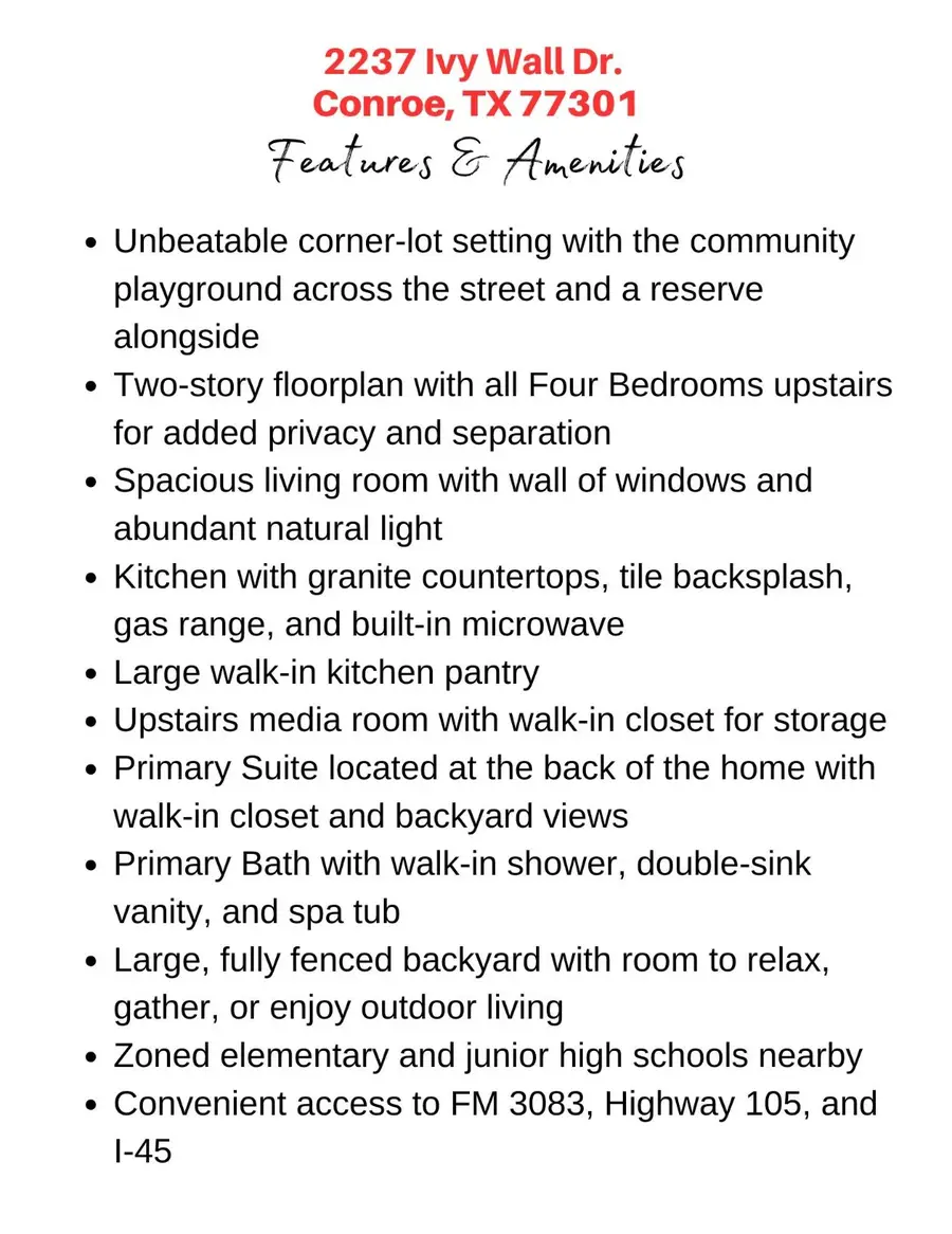 2237 Ivy Wall Drive, Conroe, TX 77301 - Image #2