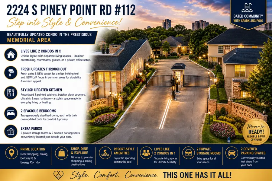 2224 S Piney Point Road #112, Houston, TX 77063 - #2