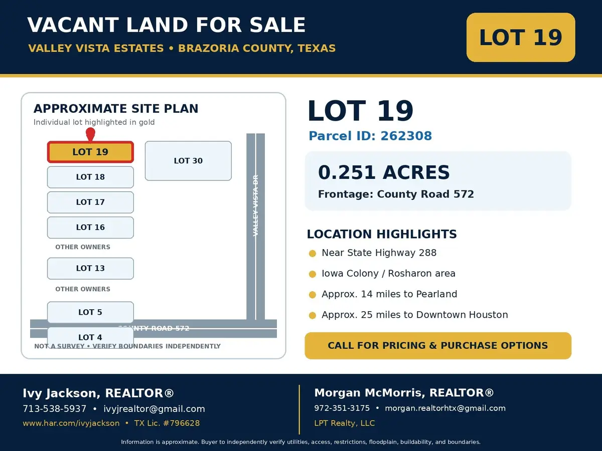 Lot 19 County Rd 572, Rosharon, TX 77583 - #1