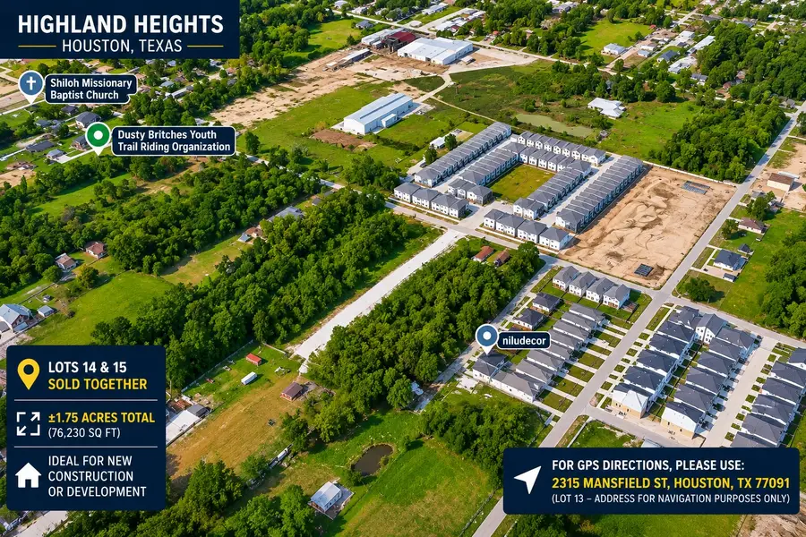 lot 14 and 15 Mansfield Street, Houston, TX 77091 - #2