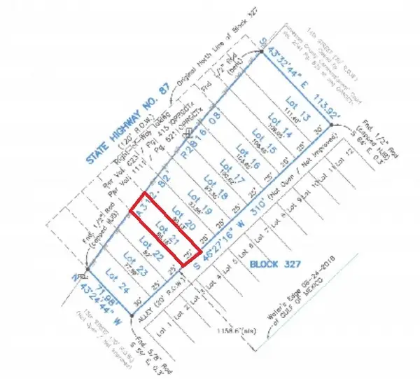 Lot 21 Hwy 87, Port Bolivar, TX 77650