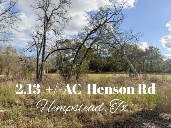 2.13 +/- ACRES Henson Rd, Hempstead, TX 77445