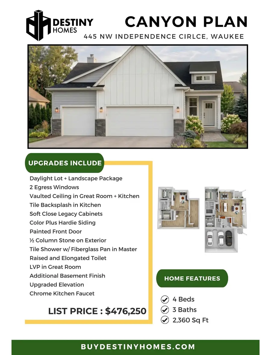 445 NW Independence Circle, Waukee, IA 50263 - #2
