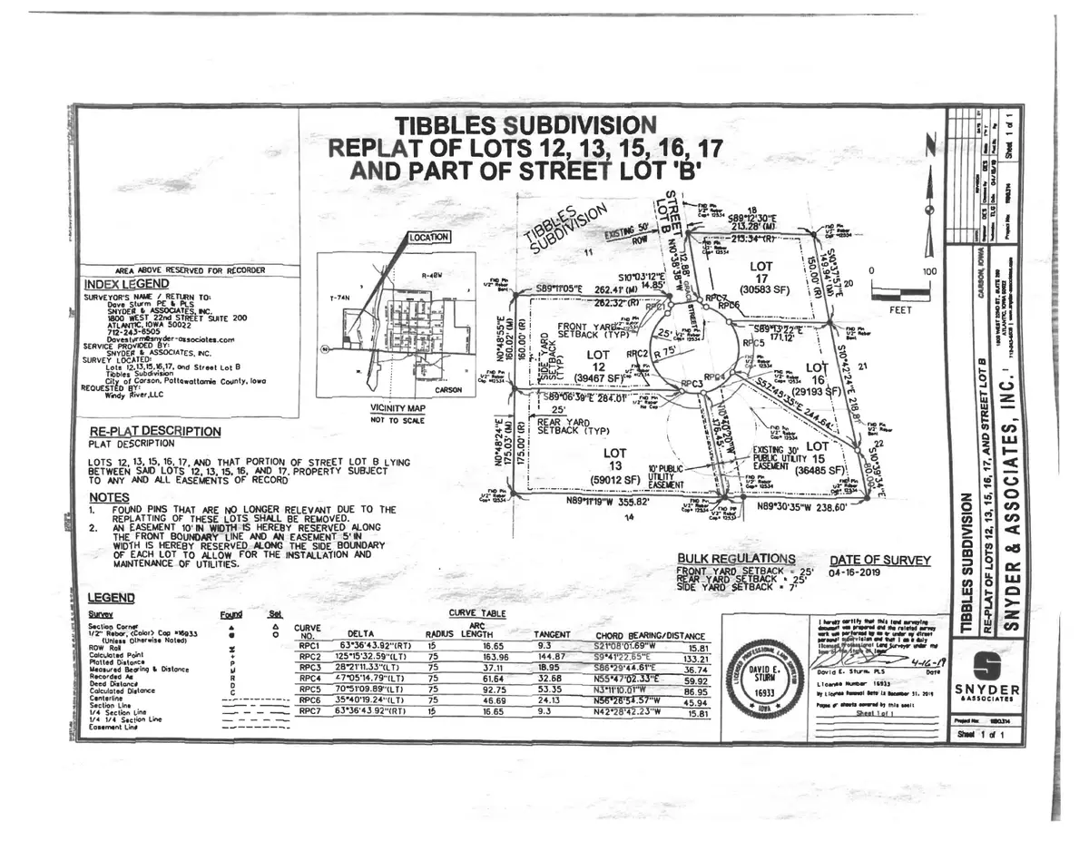 LOT 12 Tibbles Subdivision Replat Street, Carson, IA 51525 - #1