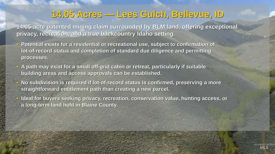 TBD Lees Gulch Rd, Bellevue, ID 83313 - #2
