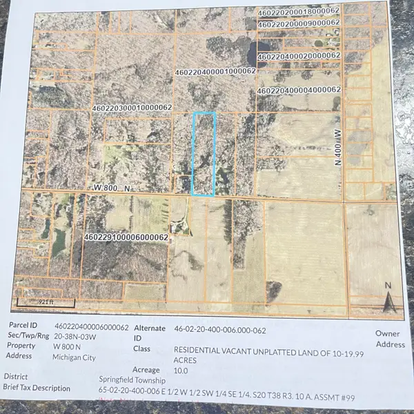 W 800 N W 800, Michigan City, IN 46360