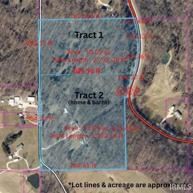 +/- 10 ac off Asbell Road, Shoals, IN 47581 - #2