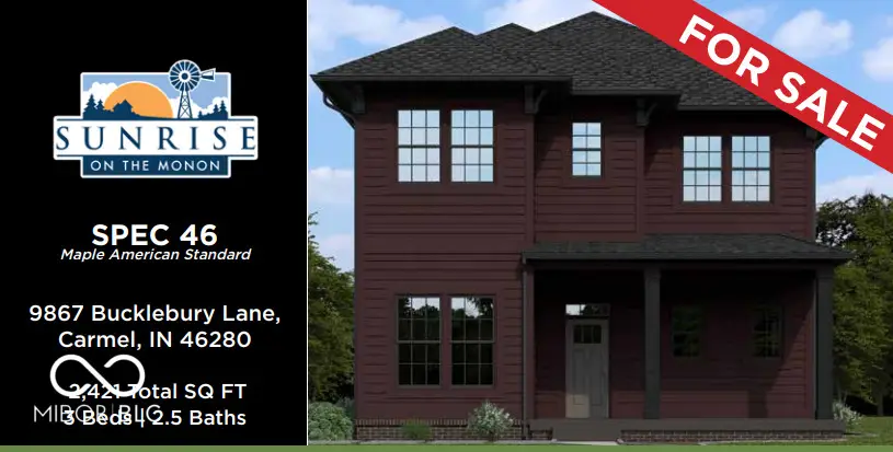 9867 Bucklebury Lane, Carmel, IN 46280 - #1