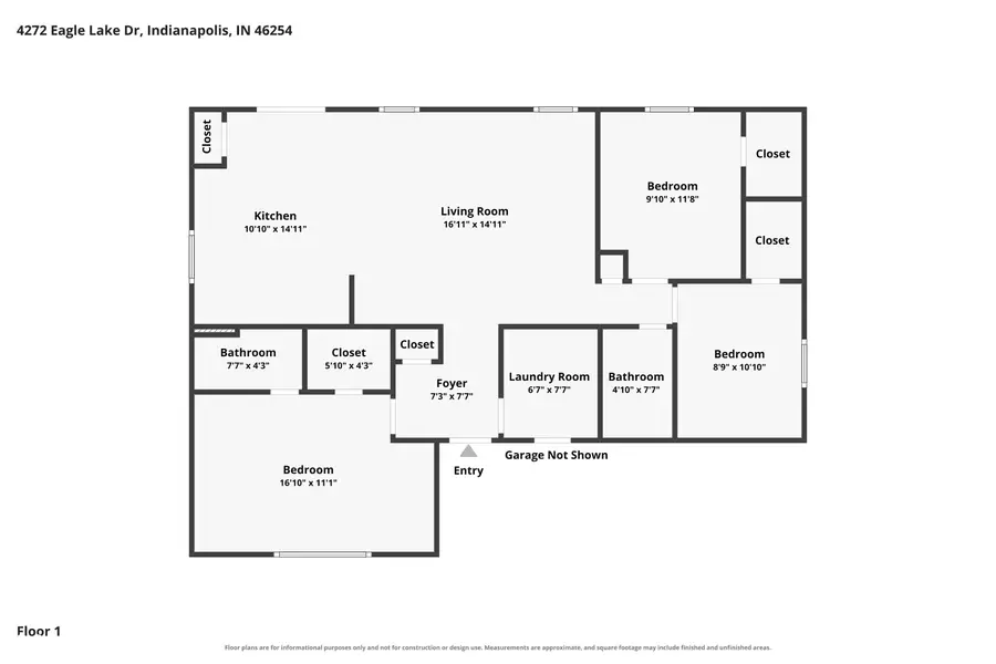 4272 Eagle Lake Drive, Indianapolis, IN 46254 - #3