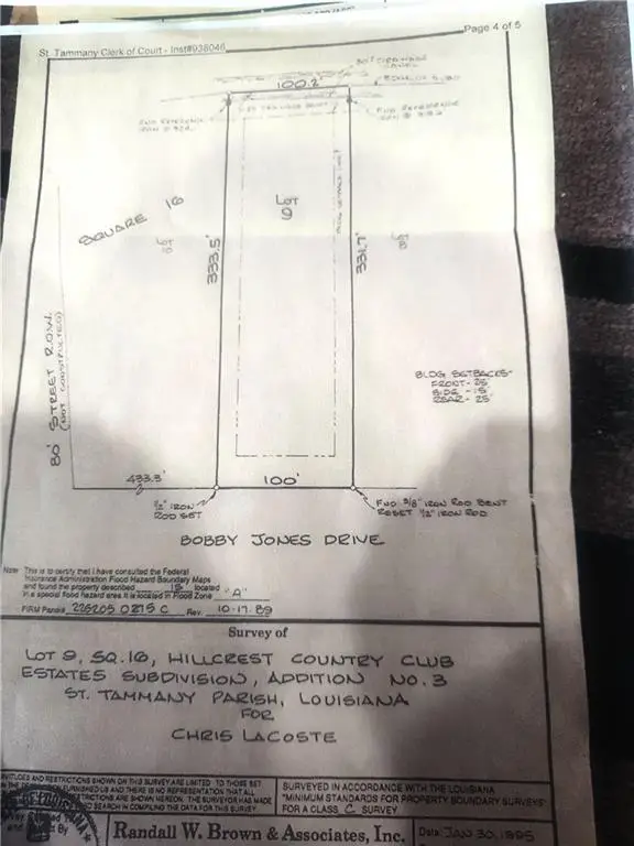 LOT 9-SQ 16 Bobby Jones Drive, Abita Springs, LA 70420