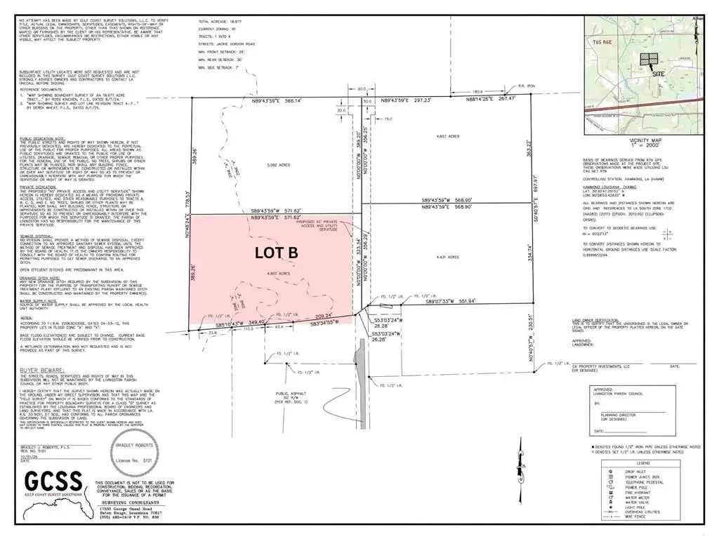 LOT B Jackie Gordon Lane, Albany, LA 70711 - #1