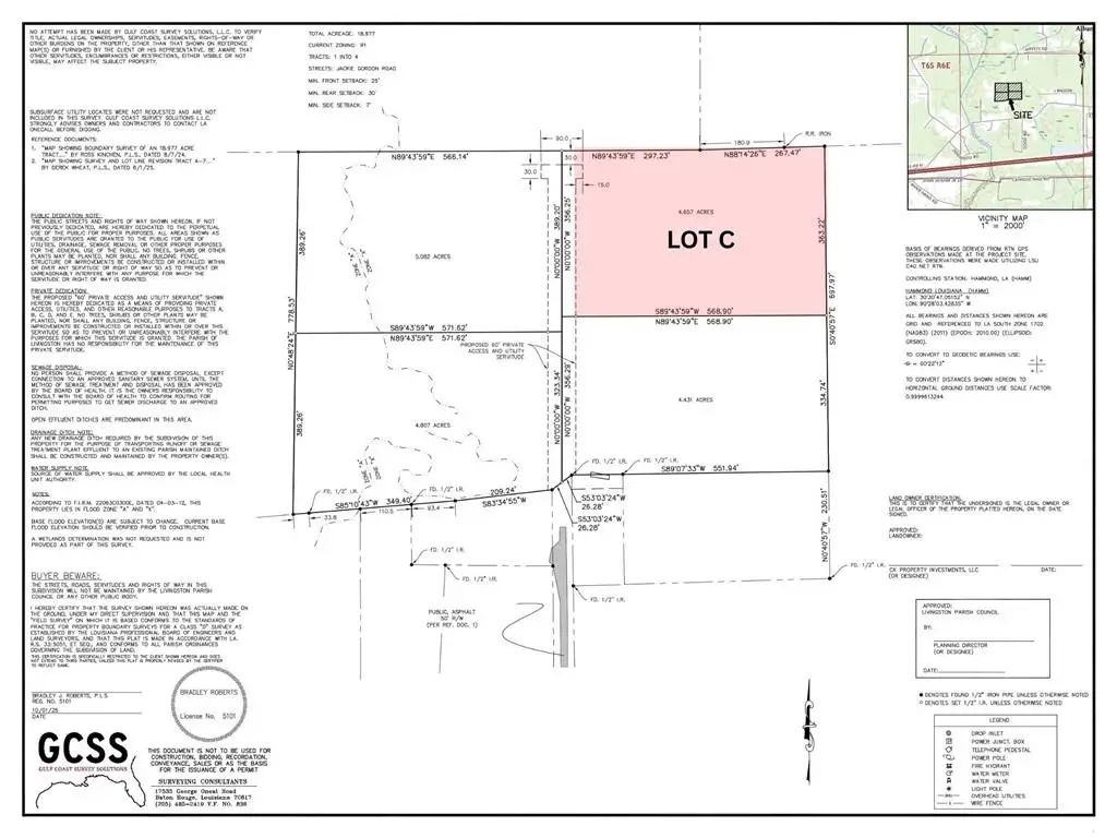 LOT C Jackie Gordon Lane, Albany, LA 70711 - #1